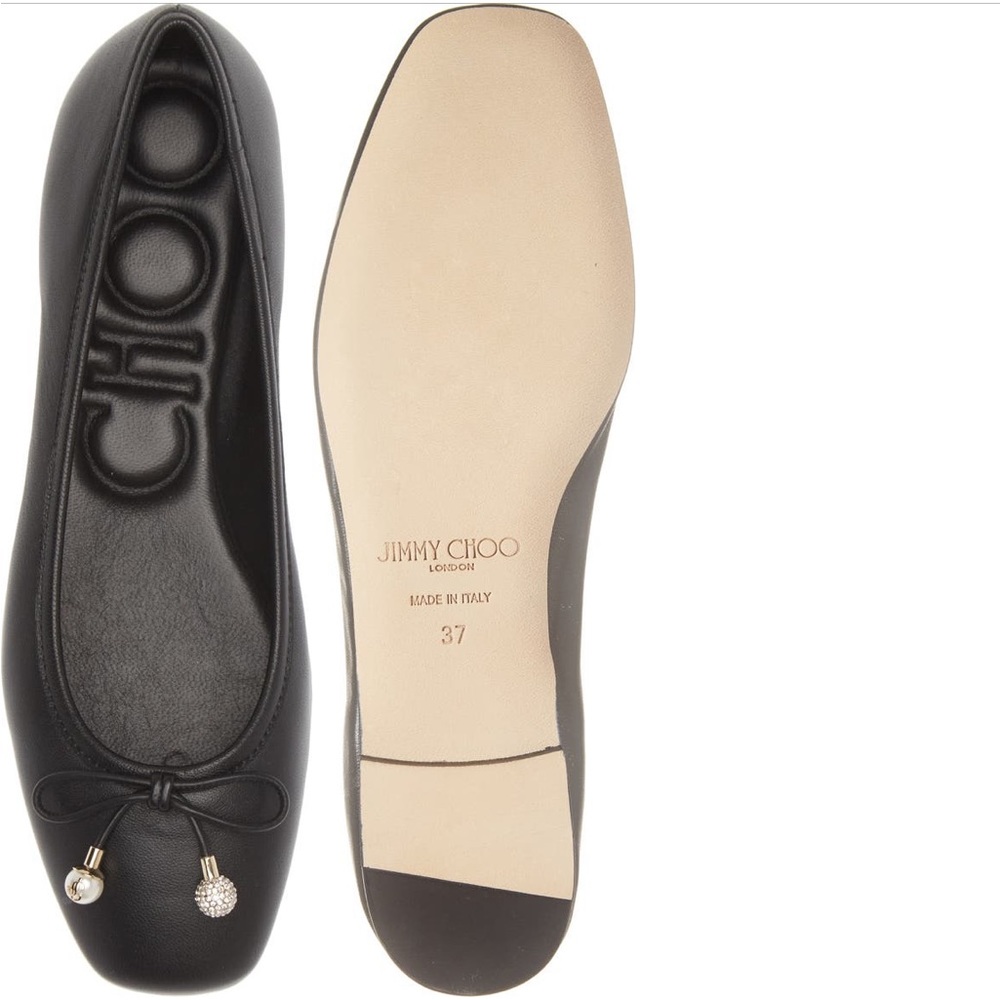 Jimmy Choo Elme Ballet Flat NIB, 38EU, 8US BLACK